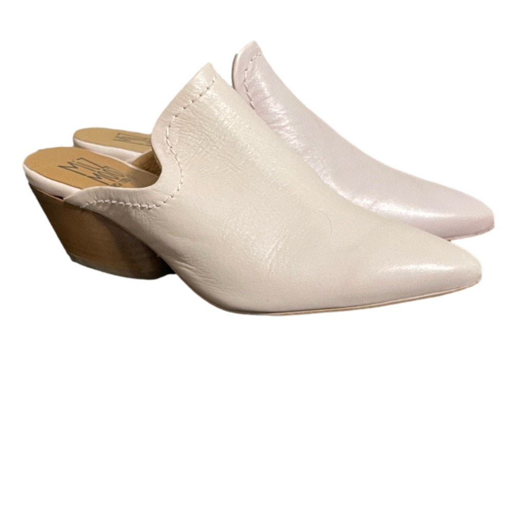 Nwt’s Miz Mooz Light Pink Howie Heeled Mules Size 36